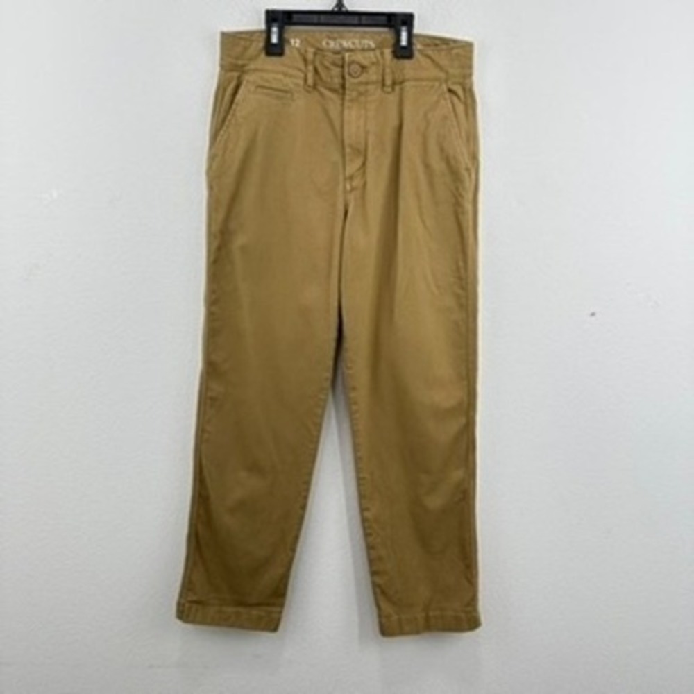 Crewcuts Boys Size 12 Relaxed Fit Khaki Pants Adjustable Waist Casual‎